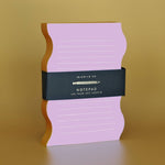 Wavy Shaped Notepad - Lilac + Tangerine Edge, Shop Sweet Lulu
