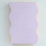 Wavy Shaped Notepad - Lilac + Tangerine Edge, Shop Sweet Lulu