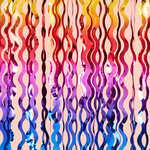 Wavy Rainbow Foil Curtain - 2pk., Shop Sweet Lulu