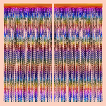 Wavy Rainbow Foil Curtain - 2pk., Shop Sweet Lulu