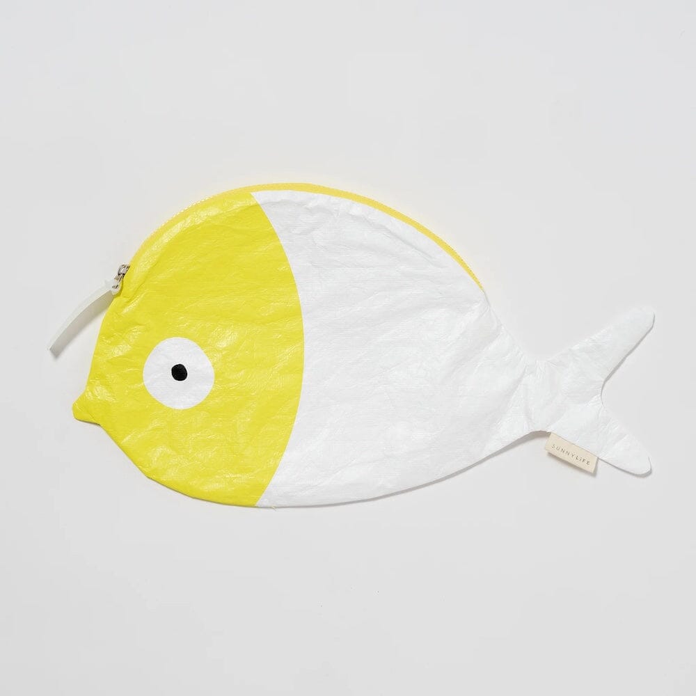 Kids Wet Bag - Finn the Fish Neon Yellow, Shop Sweet Lulu