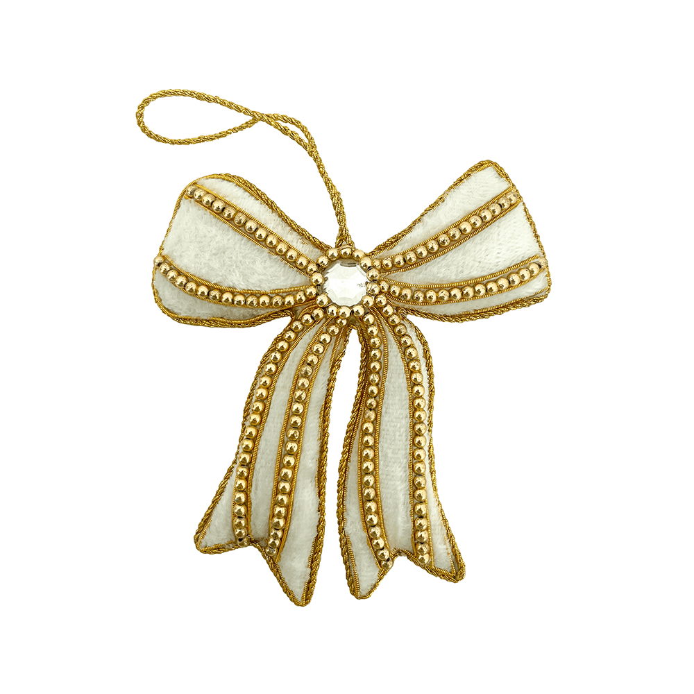 White Bow Ornament, Shop Sweet Lulu