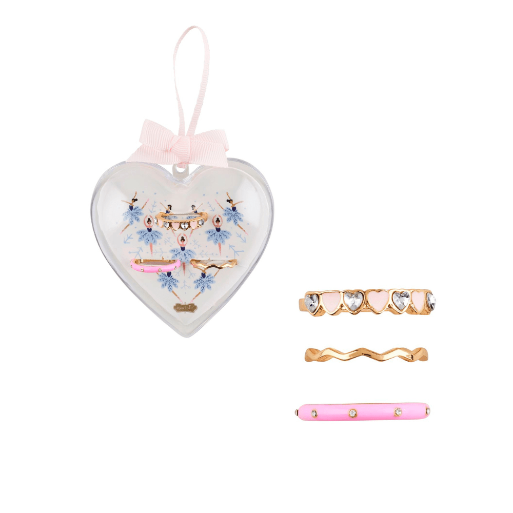 Nutcracker Ring Sets - White Heart