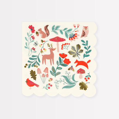 Meri Meri Winter Woodland Large Napkins