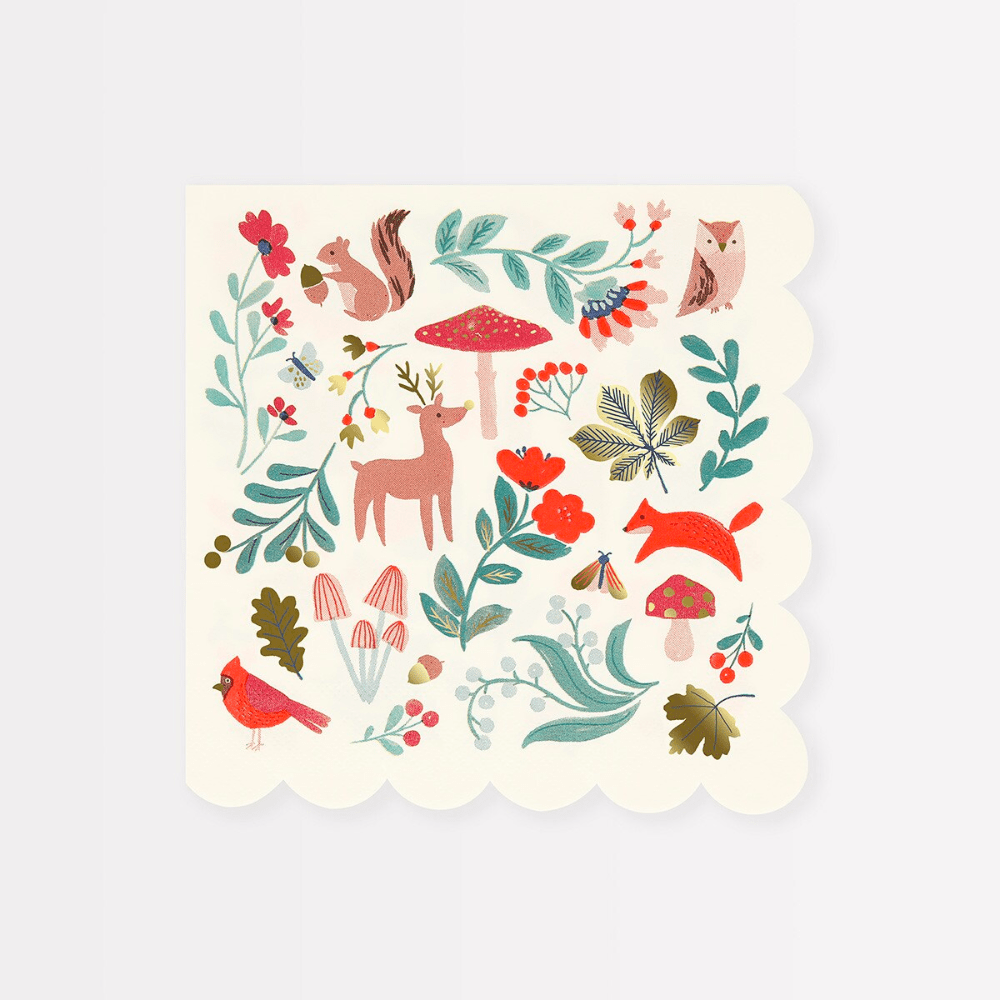 Meri Meri Winter Woodland Large Napkins, Shop Sweet Lulu