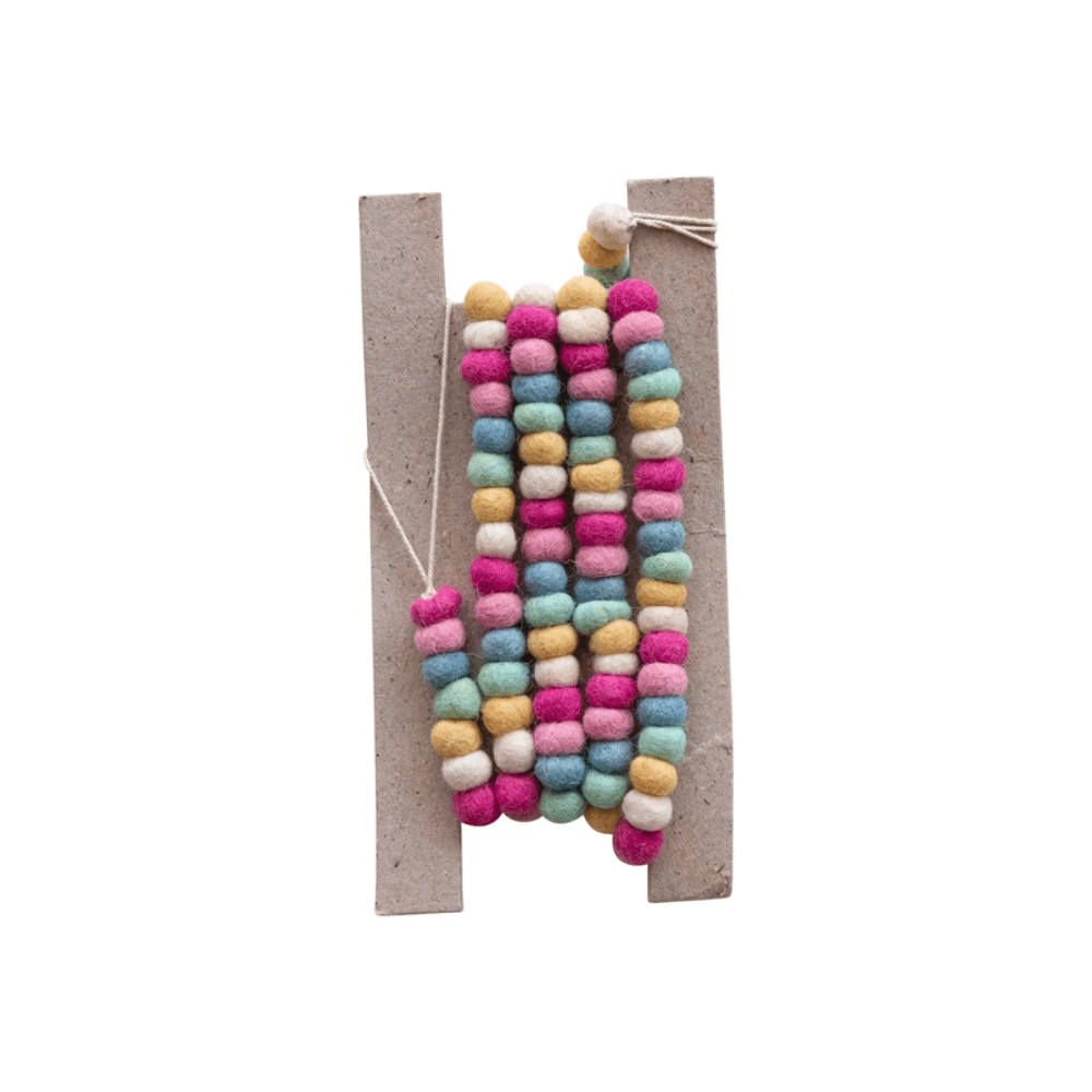 Wool Felt Ball Garland - Pastel Multi, Shop Sweet Lulu