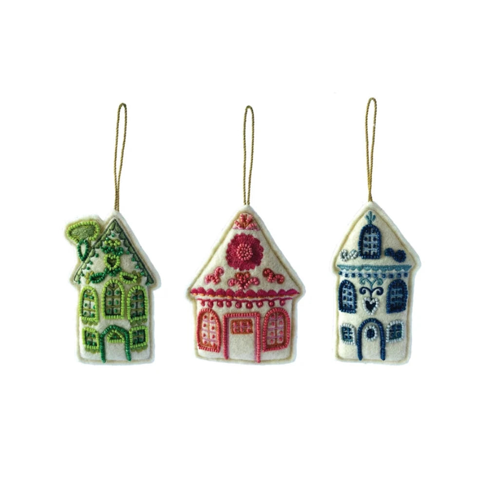 Wool Felt House Ornament - 3 Style Options, Shop Sweet Lulu