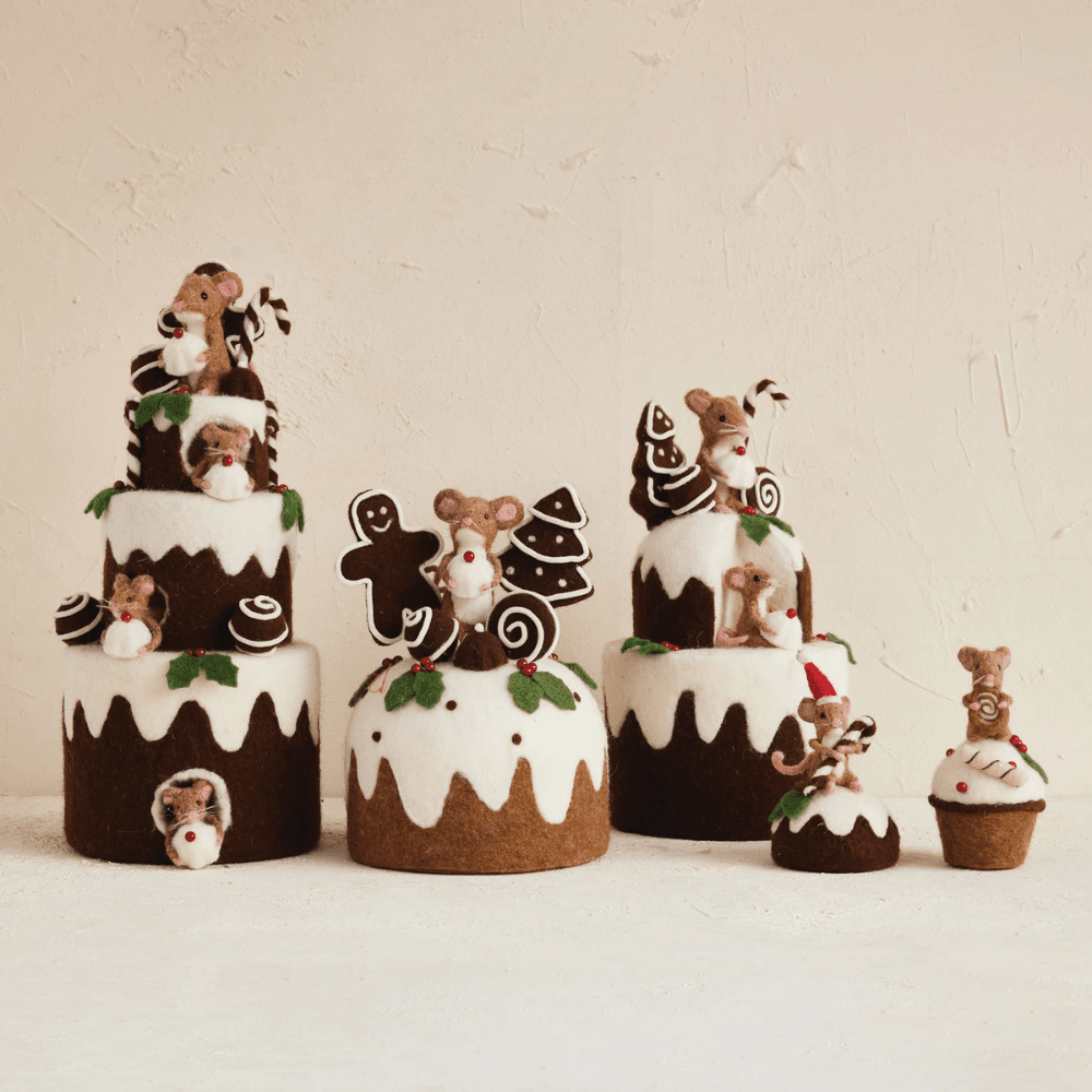 Wool Felt Mouse on Cake - 2 Style Options, Shop Sweet Lulu
