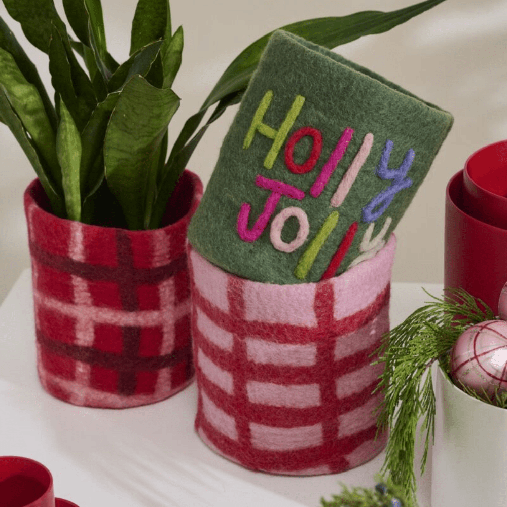 Christmas Felt Pot Cover - 4 Style Options, Shop Sweet Lulu