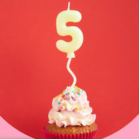 Bubble Candle, Pastel Yellow - #5, Shop Sweet Lulu