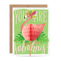 Pop-Up Flamingo - Thank You Card - Shop Sweet Lulu