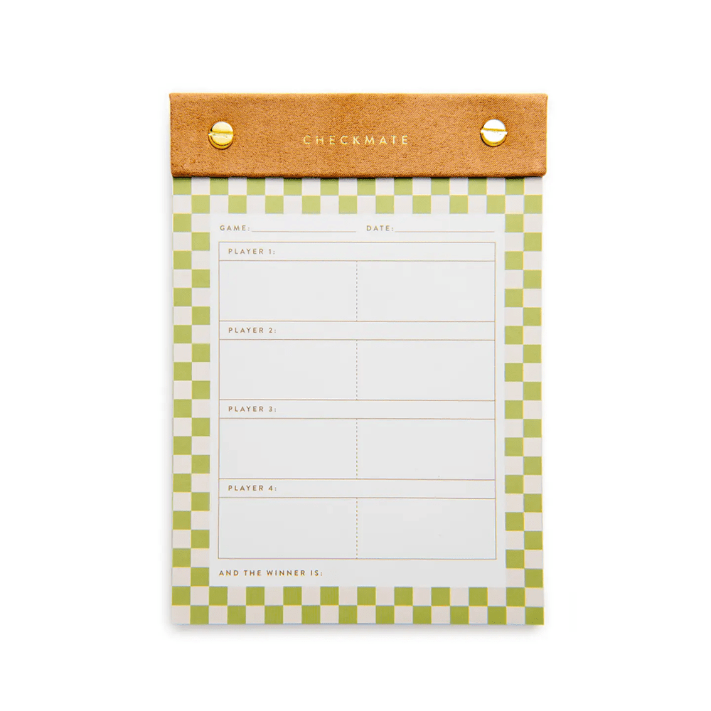 "Check Mate" Game Score Note Pad, Shop Sweet Lulu