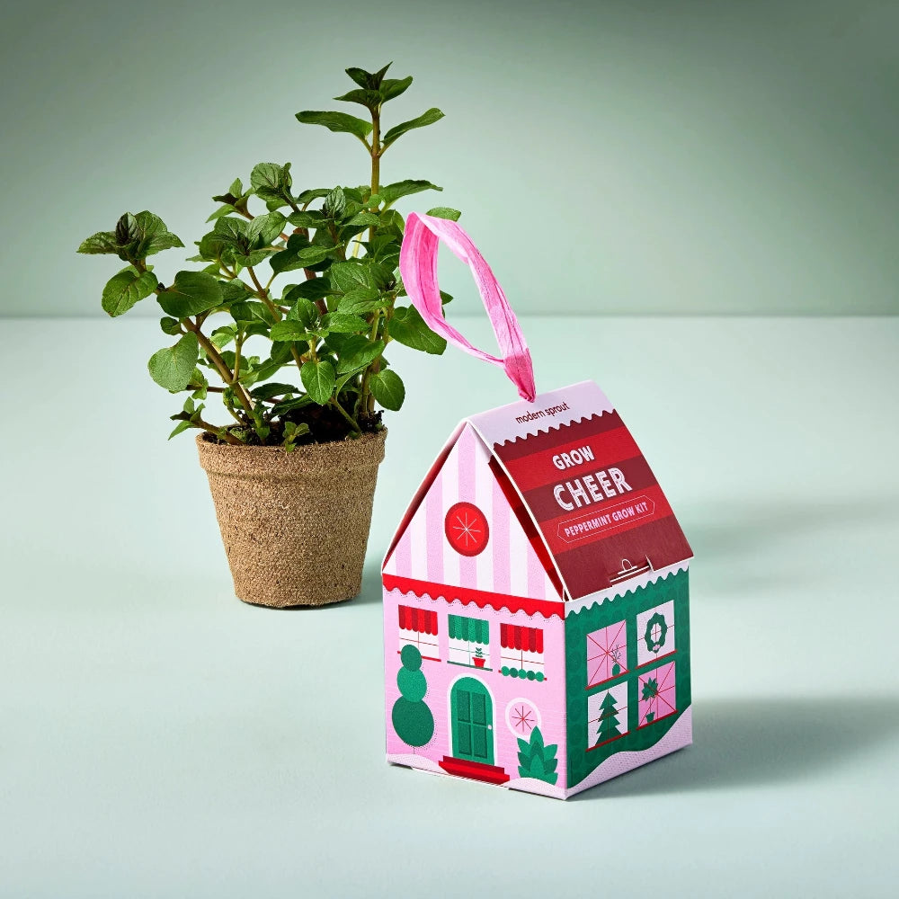 "Grow Cheer" Peppermint Grow Kit Ornament, Shop Sweet Lulu