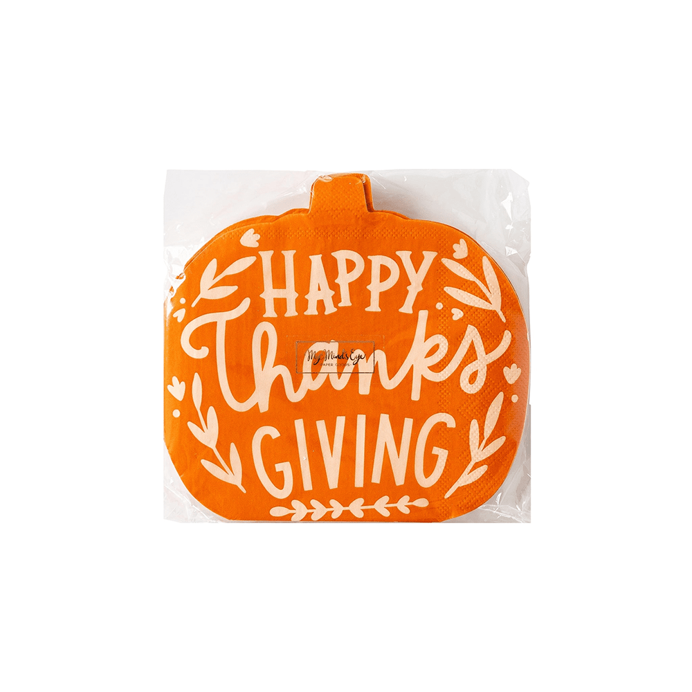 "Happy Thanksgiving" Pumpkin Napkins, Shop Sweet Lulu