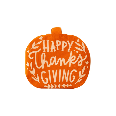 "Happy Thanksgiving" Pumpkin Napkins, Shop Sweet Lulu