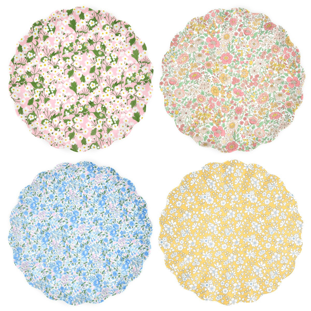 Meri Meri x Liberty Mixed Set Reusable Large Plates, Shop Sweet Lulu