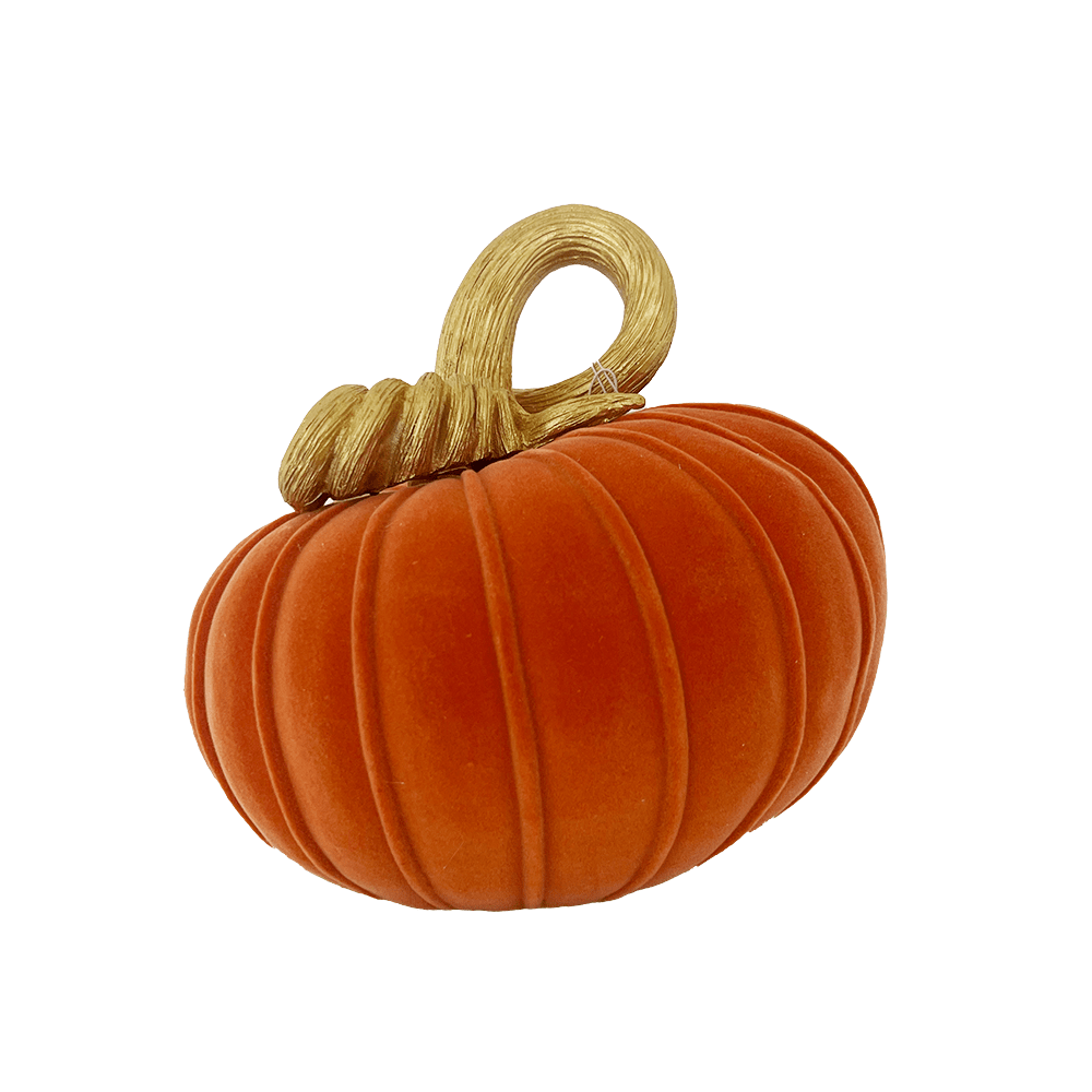 Flocked Curly Stem Pumpkin - 3 Style Options, Shop Sweet Lulu