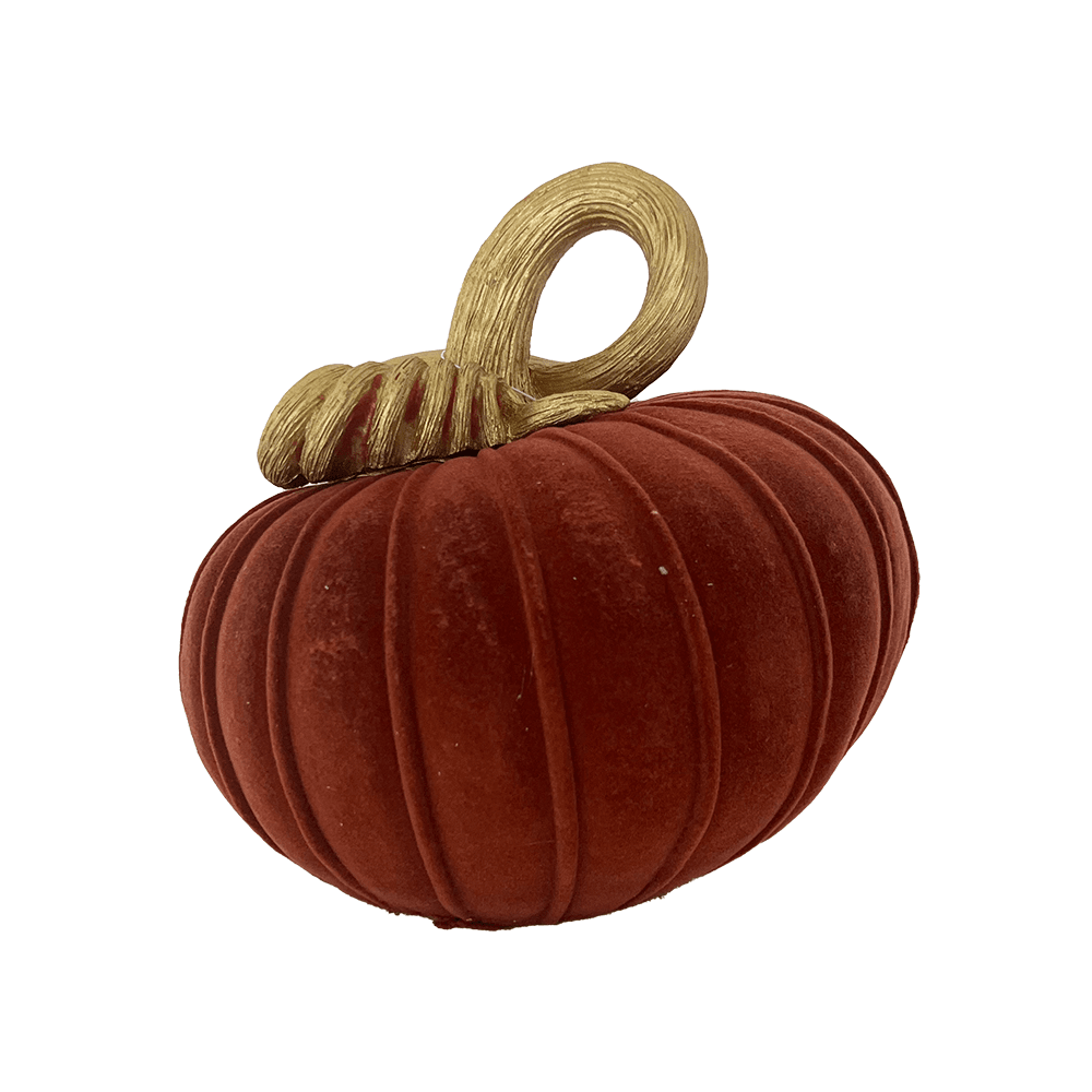 Flocked Curly Stem Pumpkin - 3 Style Options, Shop Sweet Lulu