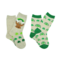 St. Patrick's Day Kids Sloth Crew Socks, shop Sweet Lulu