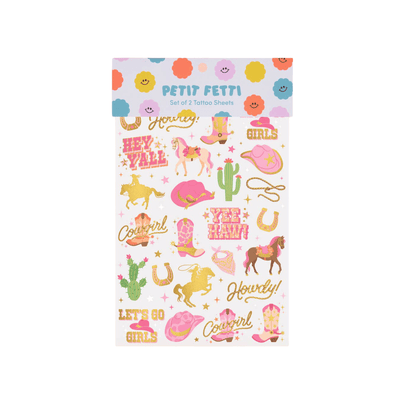 Cowgirl Temporary Tattoos