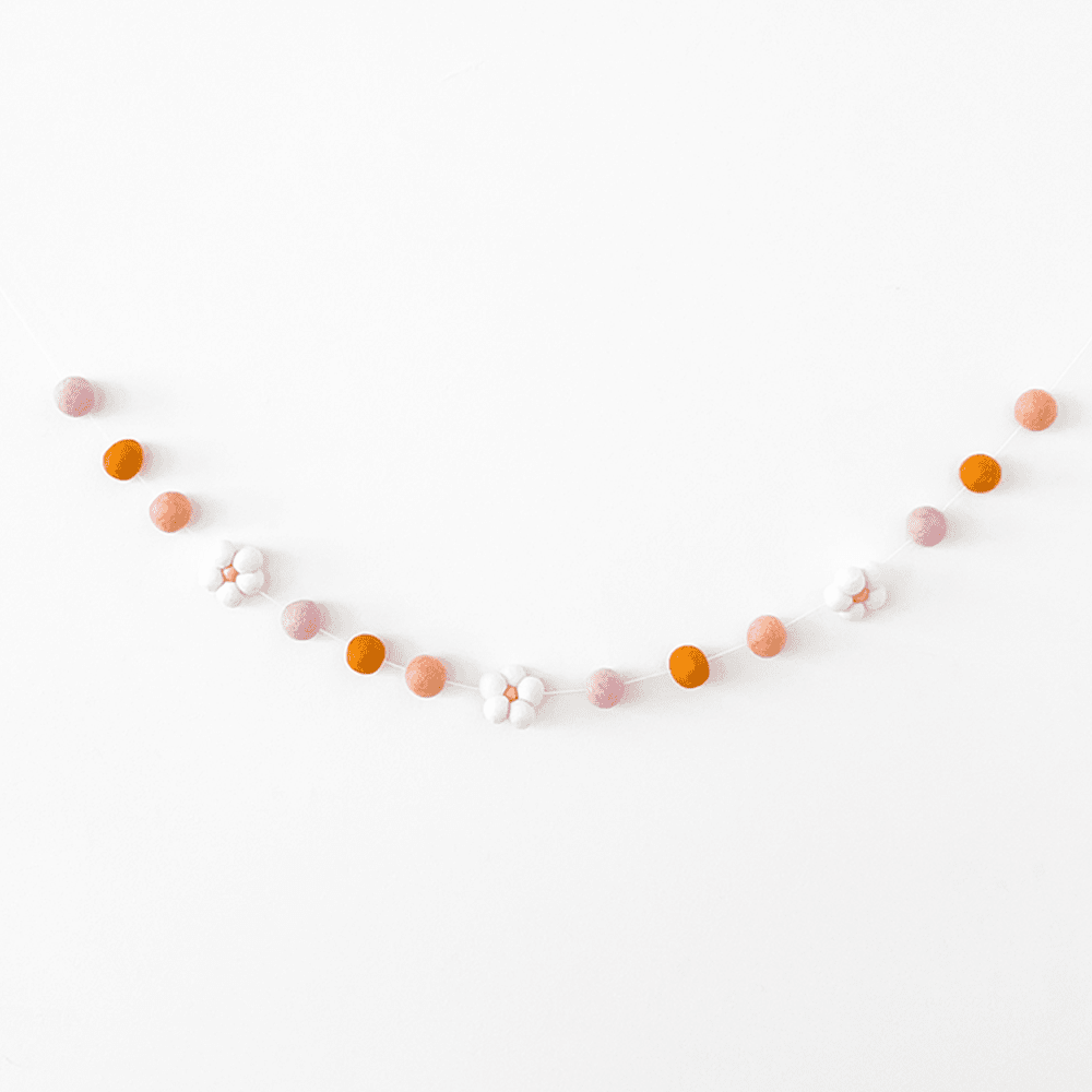 Darling Daisy Wool Felt Garland, Shop Sweet Lulu