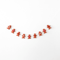 Jolly Gingerbread Wool Felt Garland, Shop Sweet Lulu