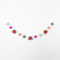 Rainbow Magic Wool Felt Garland - Shop Sweet Lulu