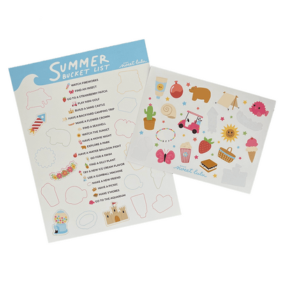 Summer Bucket List & Sticker Set, Shop Sweet Lulu