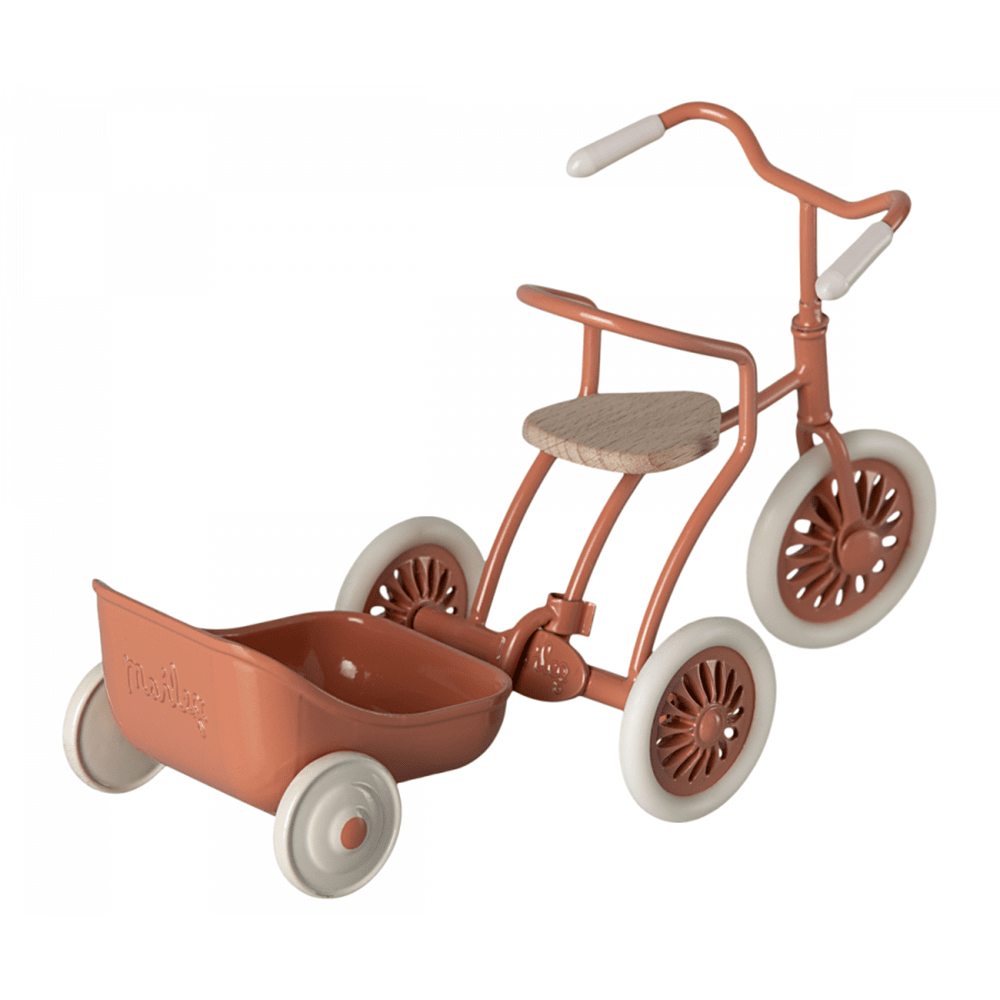 Tricycle & Hanger Set for Maileg Mice - Coral