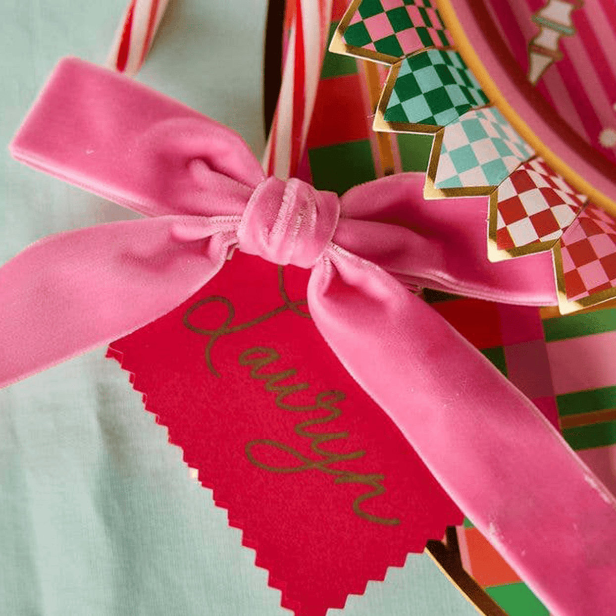 Red & Pink Bow Clip-On Set