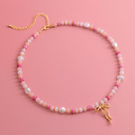 Coquette Bead Pearl Necklace - 2 Color Options