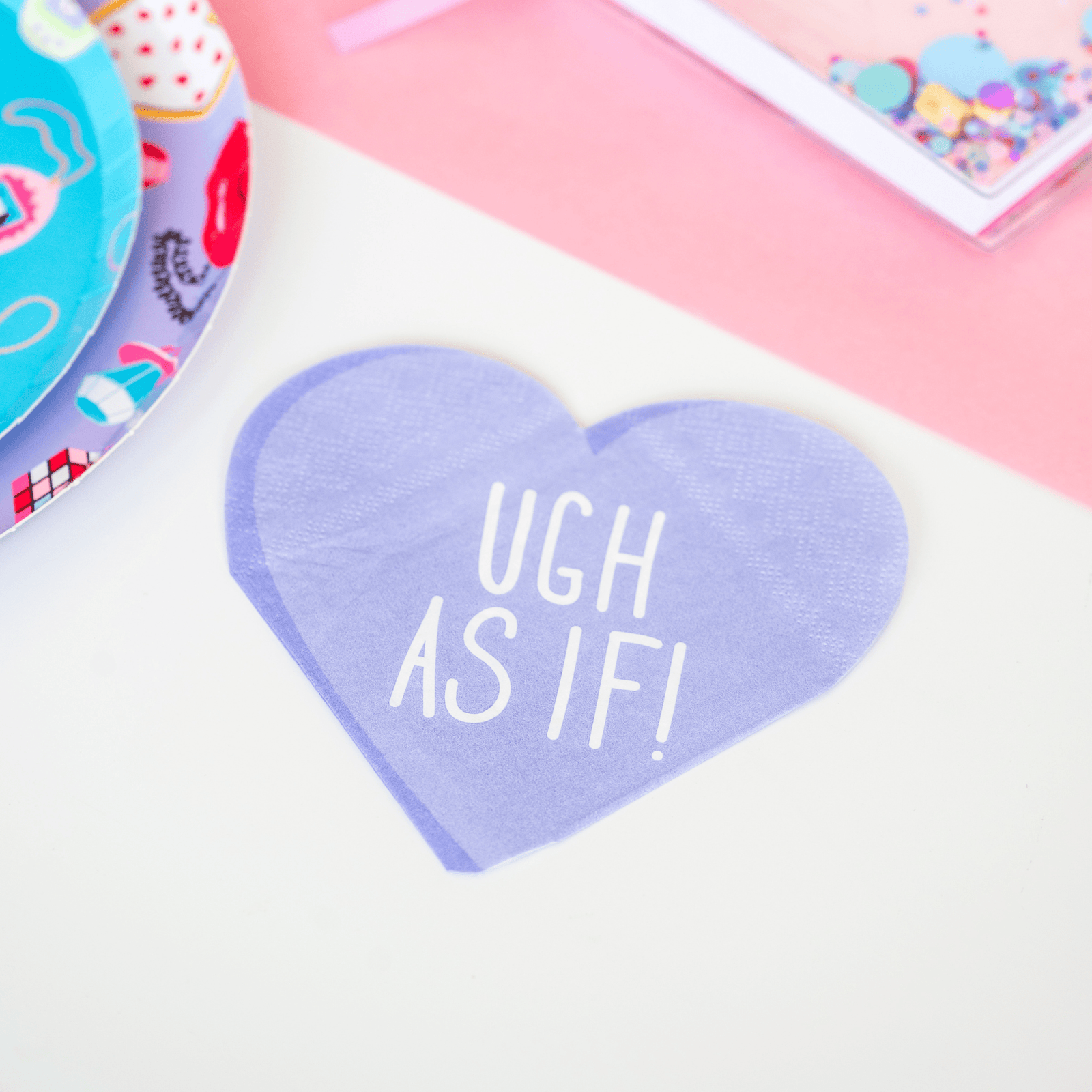 Y2K Candy Hearts Cocktail Napkins, Jollity & Co