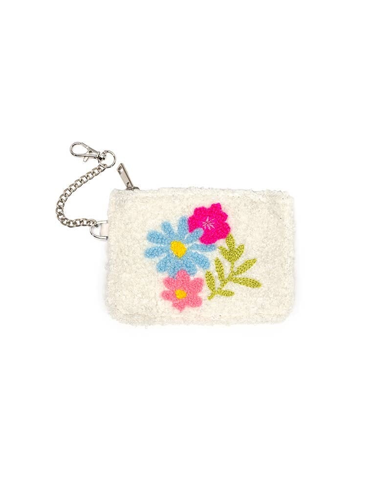 Keychain Pouch - Spring Flowers in Bloom