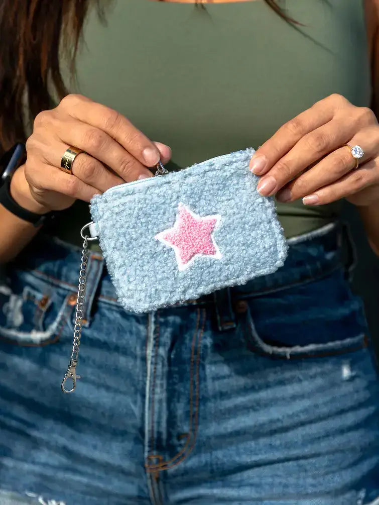 Keychain Pouch - Retro Flowers