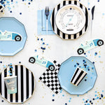 Black Striped Party Cups