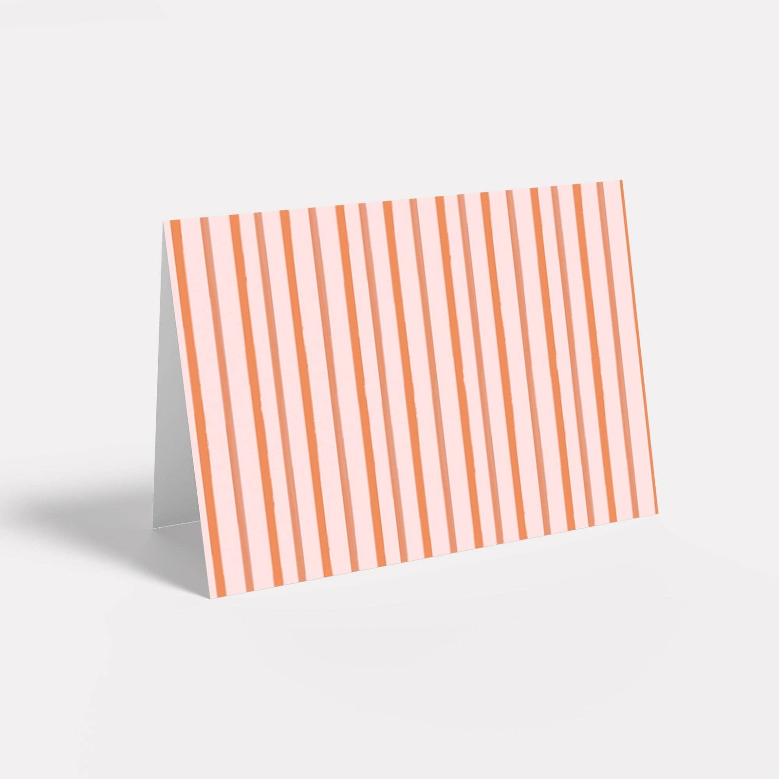 Watercolor Lines  Note Cards- Orange