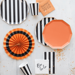 Black Striped Party Cups