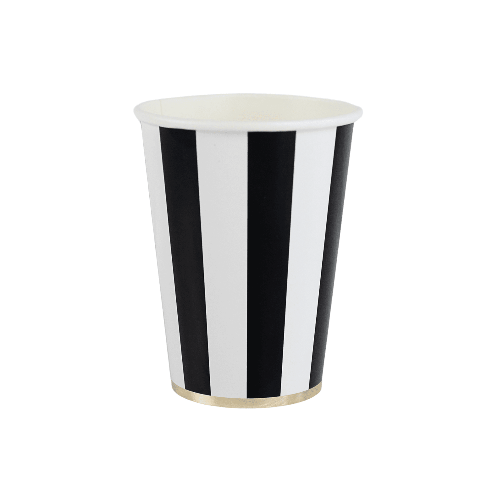 Black Striped Party Cups