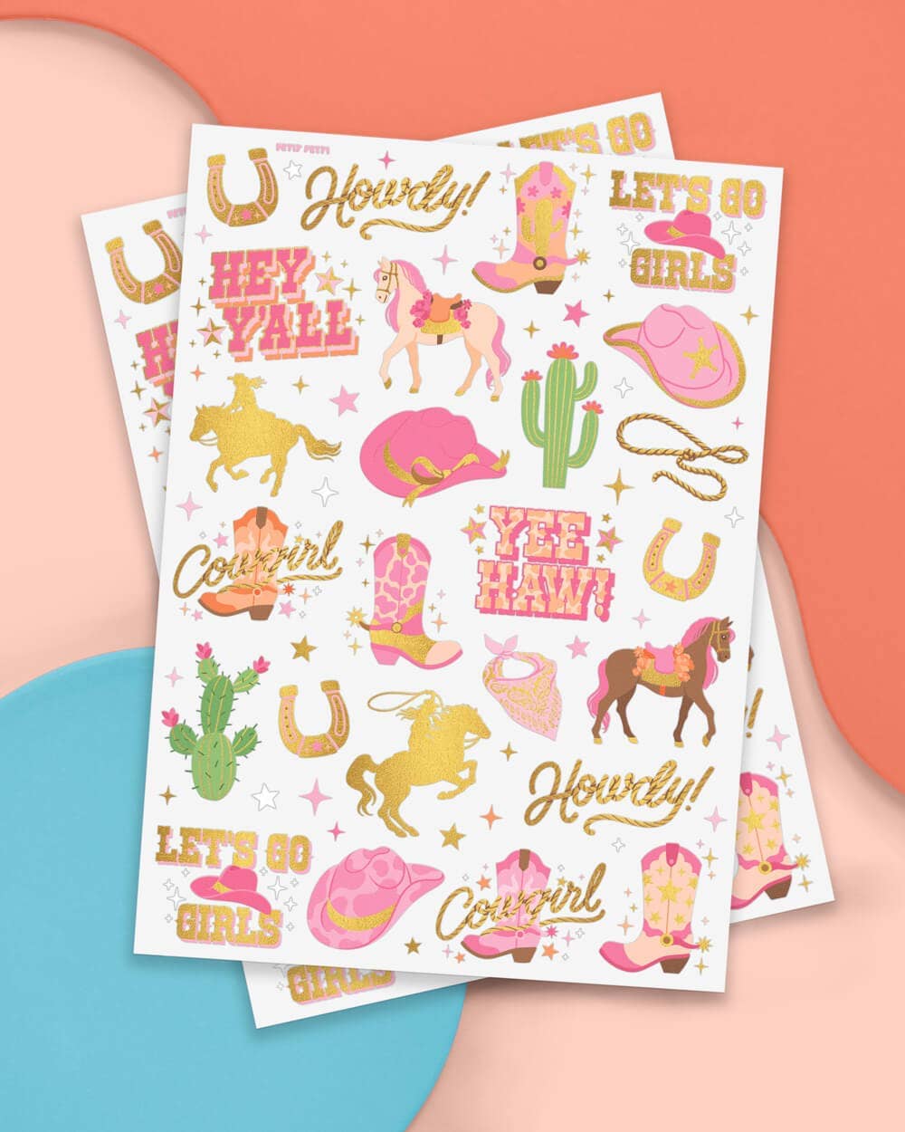 Cowgirl Temporary Tattoos