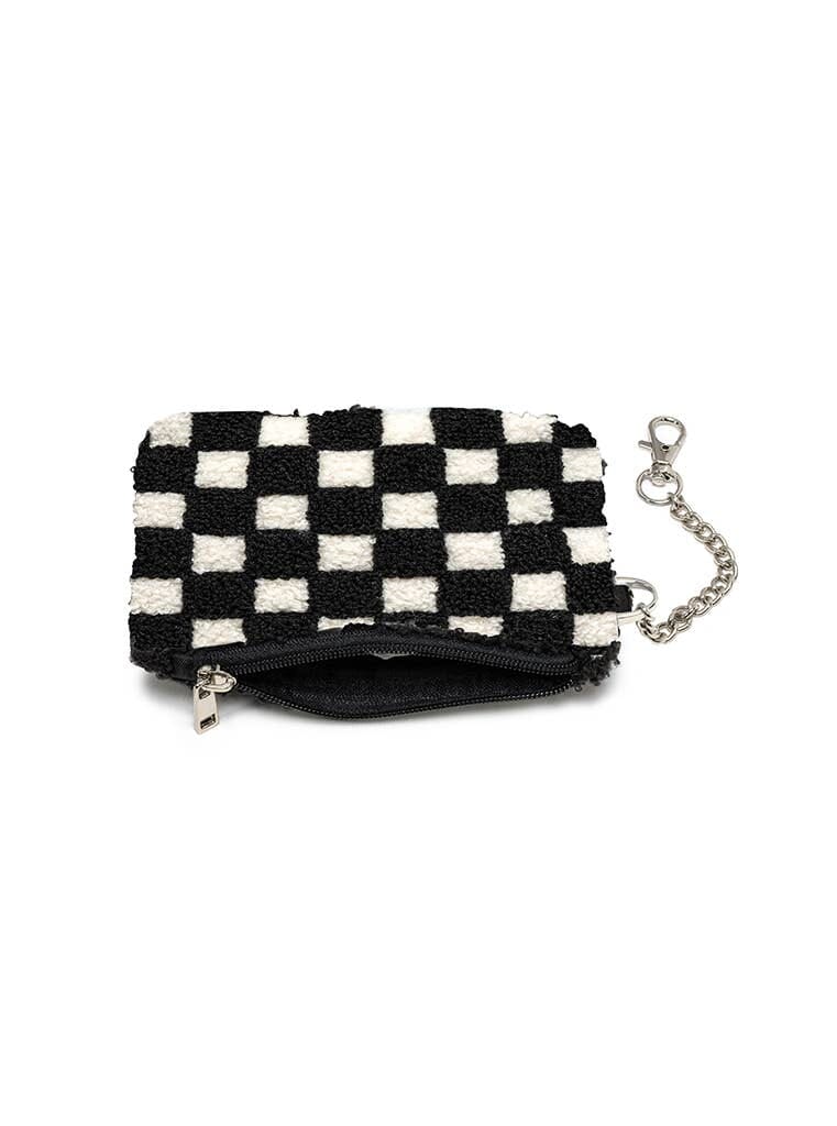Keychain Pouch - Black & White Checkered