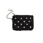 Keychain Pouch - Crystal Embellishment in Black