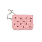 Keychain Pouch - Crystal Embellishment in Pink