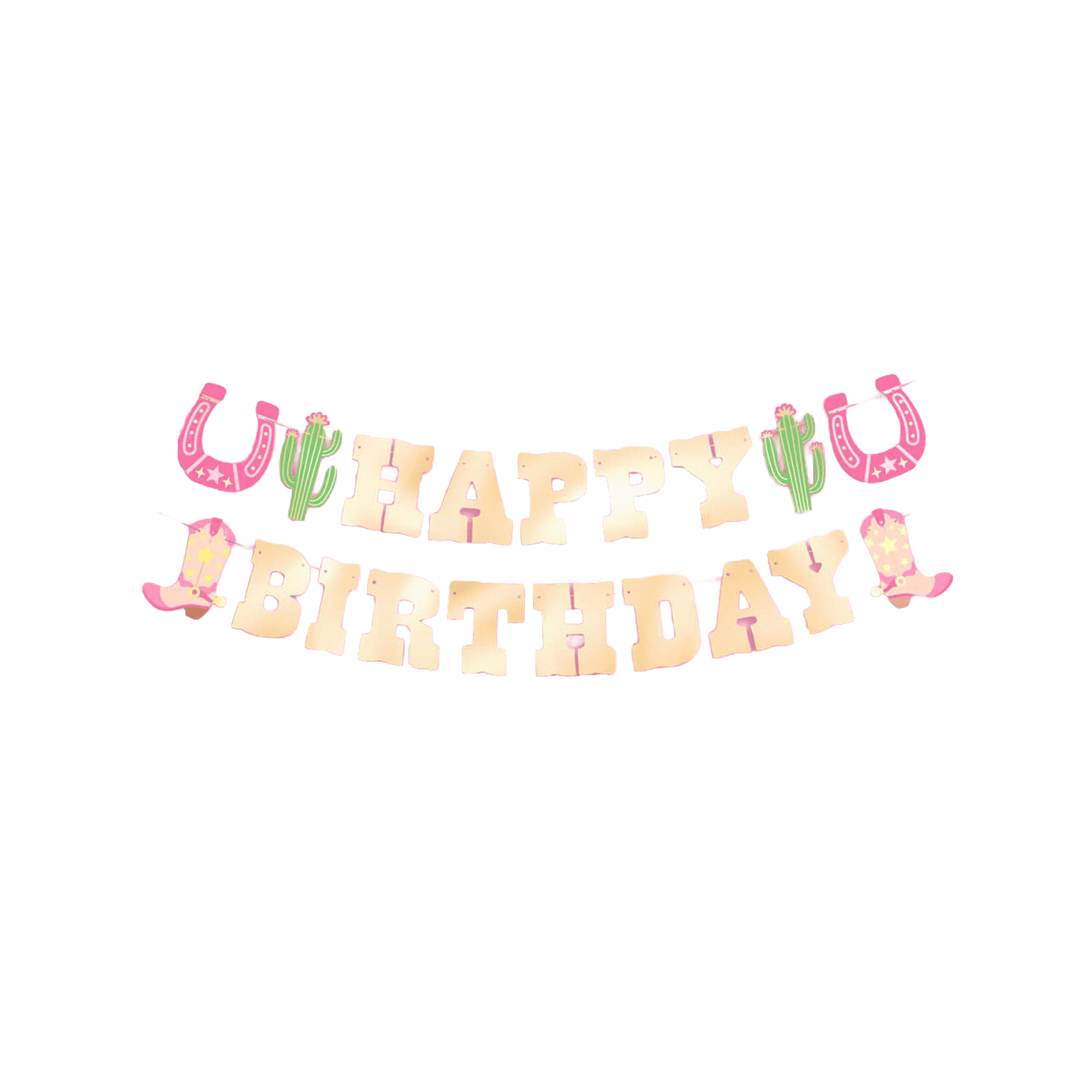 Happy Birthday Cowgirl Banner