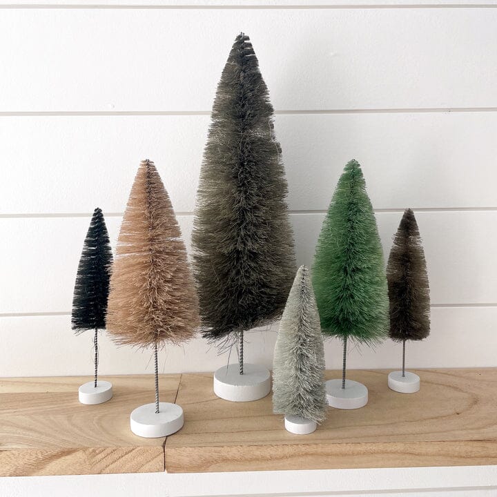 Set of 6 Rainbow Trees- Grey