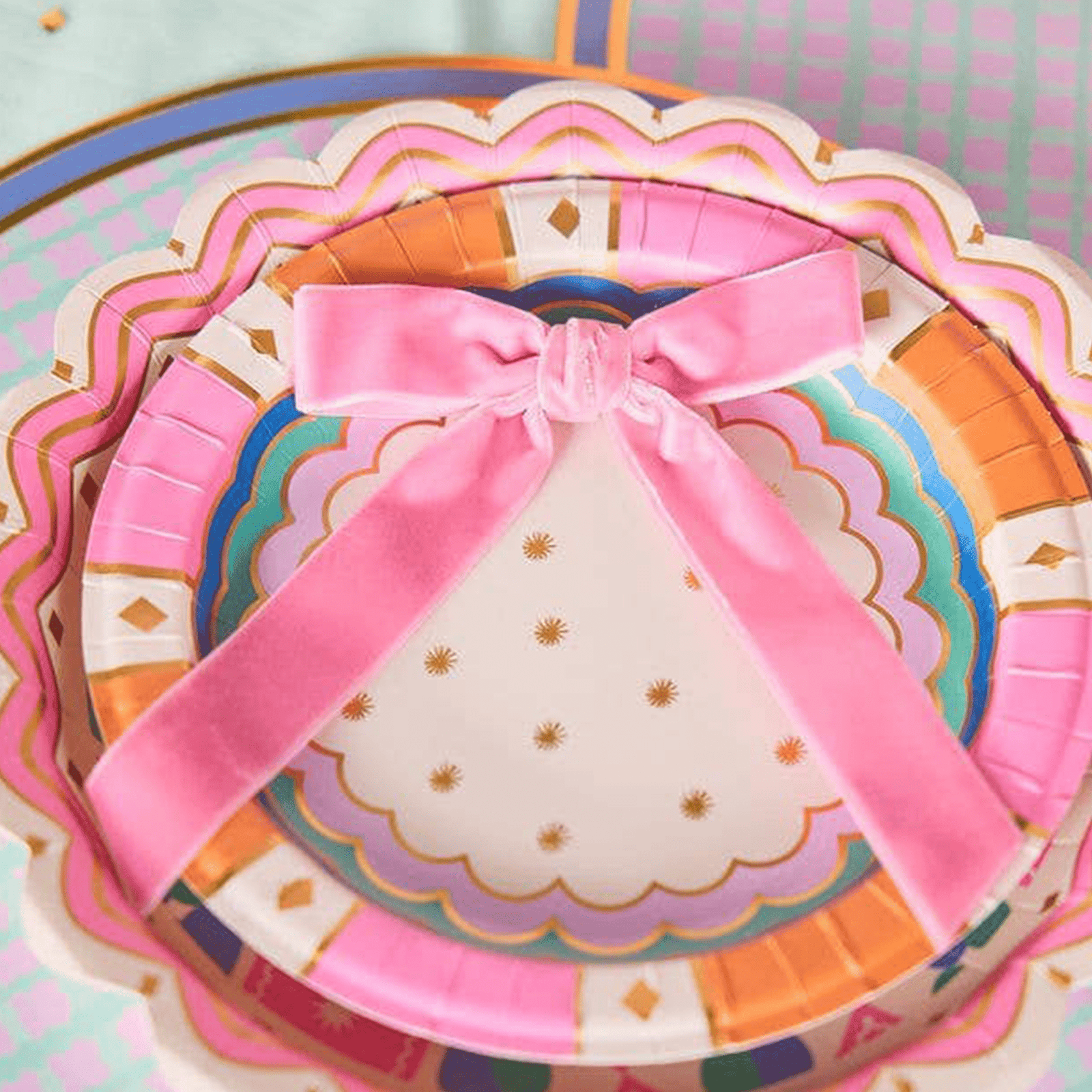 Pink Bow Clip-On Set