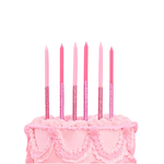 Pink Glitter Candles