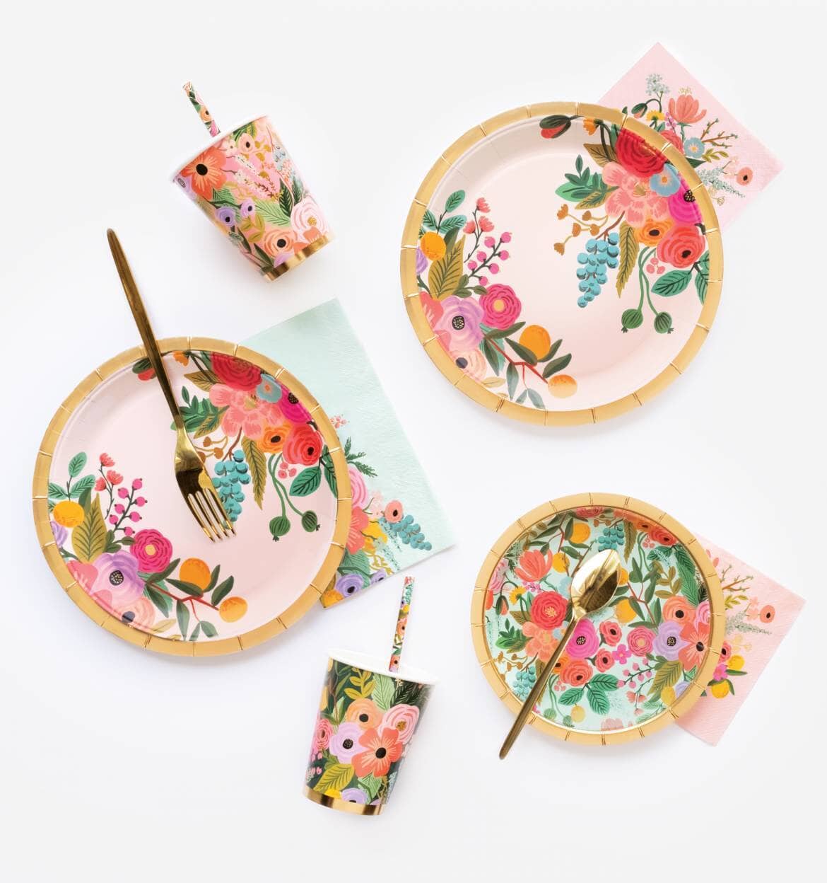 Floral Party Dessert Plates