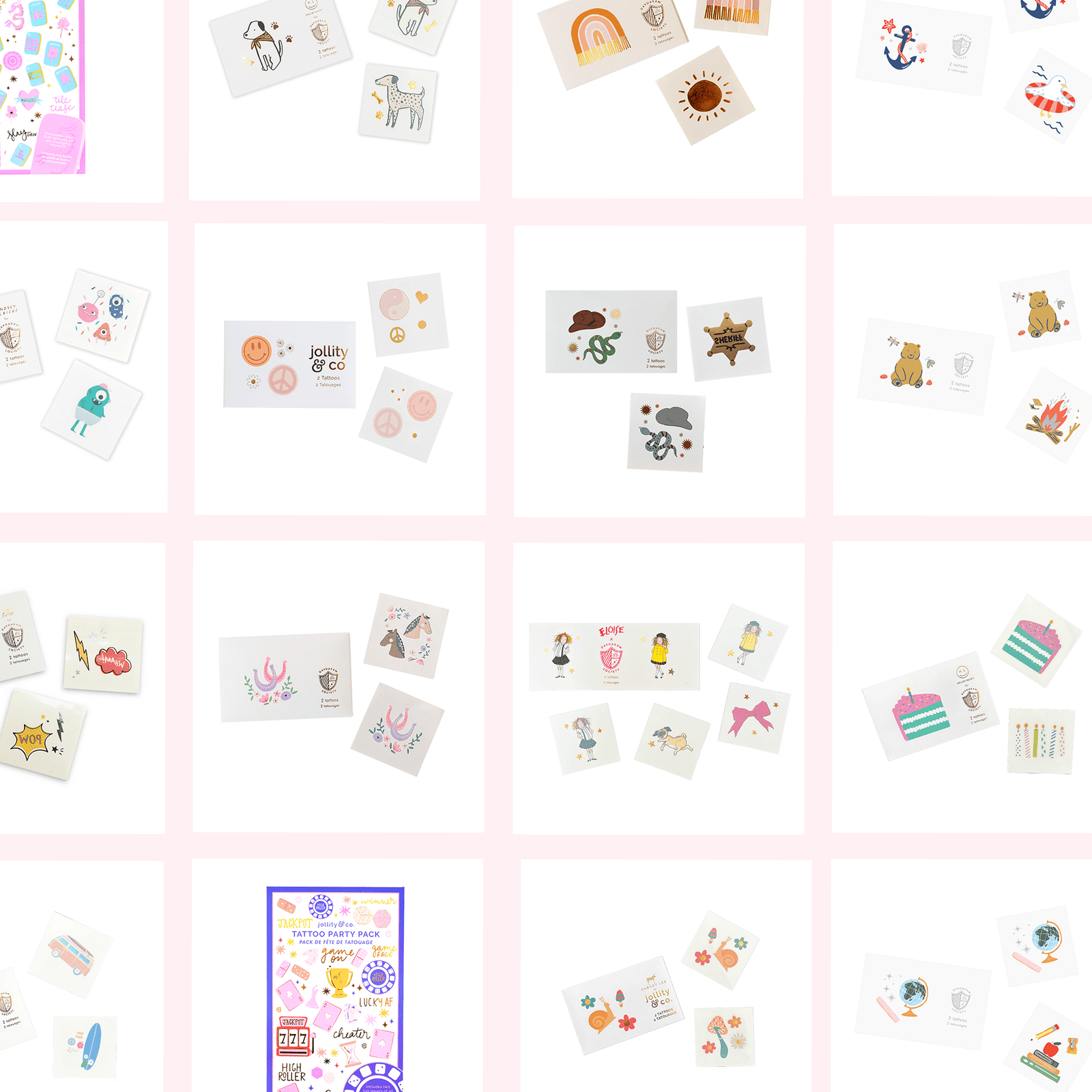 Party Temporary Tattoos - Choose from 40 Styles