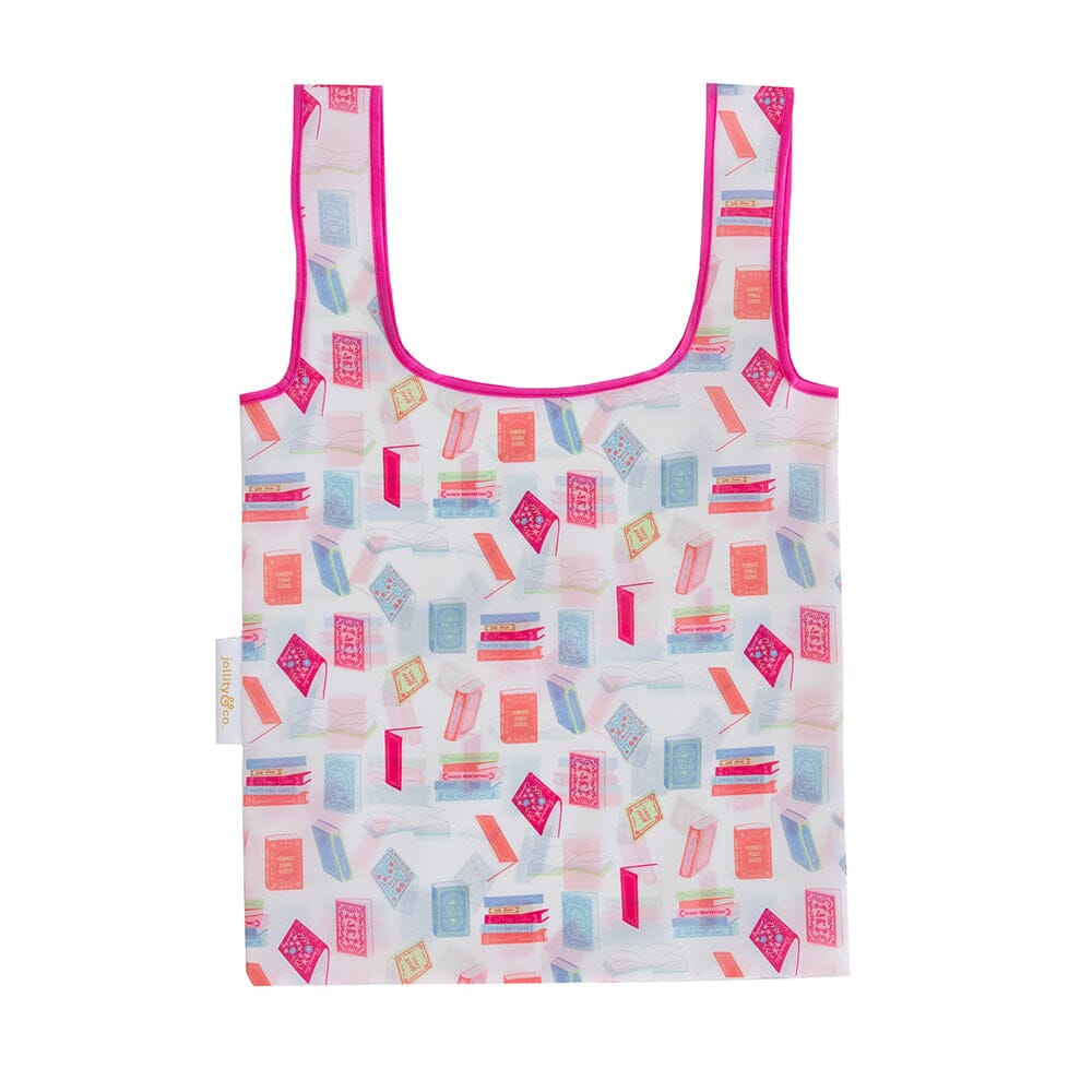 Book Club Book Pattern Tote Bag