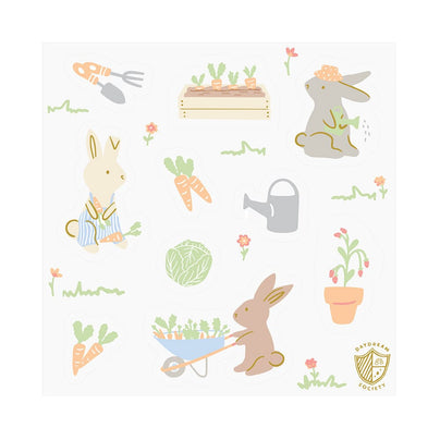 Bunnies In The Garden Sticker Set
